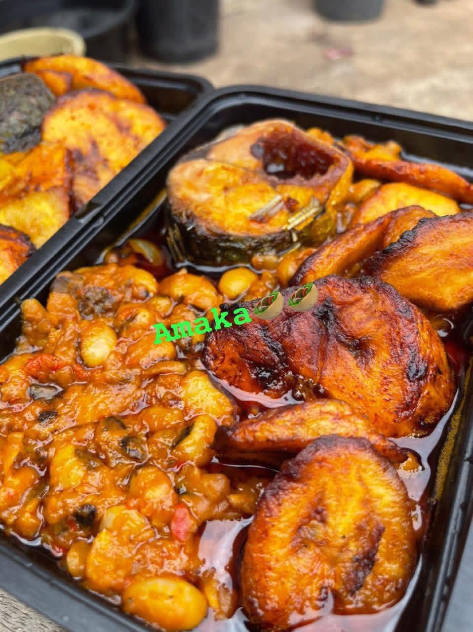 Beans, Plantain & Fish